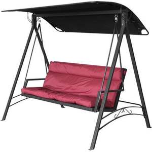 Premium Iron <b>Swing</b> With Rustic Handmade Craftsmanship For <b>Outdoor</b> Patio Balcony Relaxation And Garden Home Decoration - Product Image 1