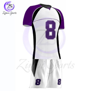 Conjunto de juego de uniforme de fútbol con bandera, Jersey y pantalones de tela transpirable ligera con impresión por sublimación de diseño personalizado - Product Image 2