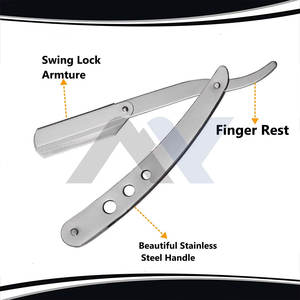 Navaja de Afeitar Profesional de Excelente Calidad, Afeitado al Ras, Manual, con Características de Seguridad para Bigote y Barba - Product Image 6