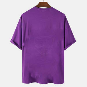 100% coton été tenue décontracté personnalisé imprimé T-Shirt pour hommes léger matériau Durable coupe ample T-Shirt pour hommes - Product Image 2