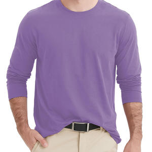 Fabricante camiseta Streetwear Oversize camiseta 100 algodón personalizado peso pesado doble capa Camiseta de manga larga - Product Image 2