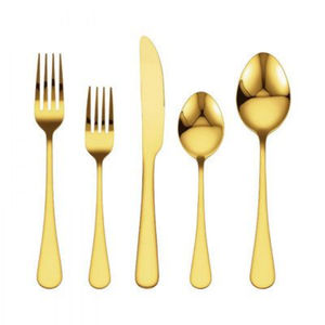 Ensembles de couverts en acier inoxydable 2025 pour le camping, ensembles de couverts en or mat pour la location de mariage et l'hôtel de luxe - Product Image 3