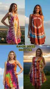 Lightweight Rayon Bohemian Anti-Wrinkle Slim-Fit <b>Dress</b> Women Comfortable Long <b>Summer</b> Spring Zipper Lace Tassel Button Ruffle Hem - Product Image 5