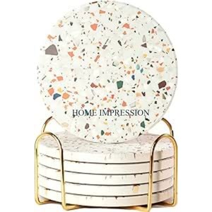 จานรองแก้วทองแดงเคลือบเงาดีไซน์ใหม่สำหรับตกแต่งโต๊ะในครัวสุดหรู - Product Image 4