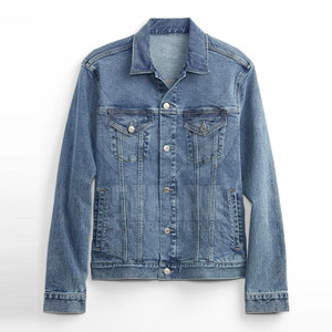 Veste en jean à col rabattu pour hommes Offre Spéciale grande taille veste d'hiver en jean décontracté à usage extérieur - Product Image 1