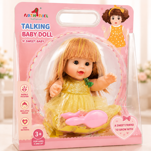 TUSALMO Bambola in Vinile Americana con Pelle Bianca da 30 cm (12 Pollici), Capelli in Fibra, Giocattolo Modellino Personalizzabile Parlante, Bambola per Bambine - Product Image 5