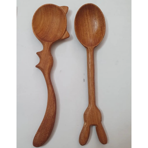 Cuchara de madera natural | Utensilio ecológico sostenible, vajilla orgánica segura, servicio de exportación global - Product Image 2