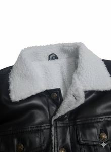 Chaquetas de Cuero Vacuno de Alta Calidad con Cuello Alto y Logotipo Frontal, Impermeables y Ecológicas - Product Image 3