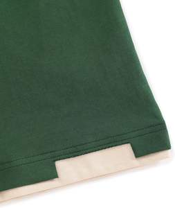 Streetwear Casual Camiseta 100% algodón sólido patrón frontal Logo Loose Fit tejido de punto - Product Image 3