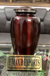 Urnes funéraires en aluminium de couleur bleu ciel pour adultes pour cendres humaines avec sac en velours gratuit prix de gros - Product Image 4