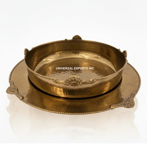 Bol à chocolat de luxe martelé, forme ronde, design élégant, nouveau bol à bonbons classique et raffiné - Product Image 6
