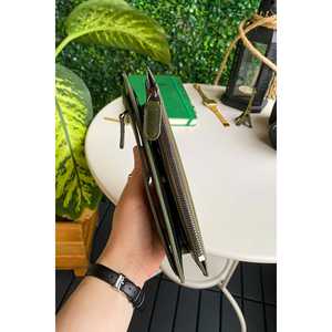 Grand portefeuille en cuir véritable Mannu avec bandeau Produit de qualité supérieure - Product Image 3