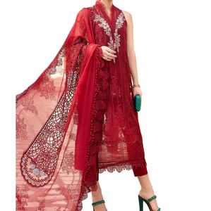 New Trending Women's Pakistani Fancy Dress Suit <b>Viscose</b> Modal Breathable Wholesale Hot Selling Custom Printed Outdoor Wear High - Product Image 6