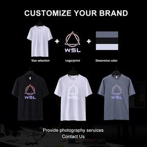 T-shirt 100% coton pour hommes T-shirt délavé à l'acide surdimensionné avec logo vintage vierge de haute qualité pour hommes - Product Image 5