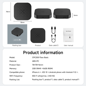 <span class=keywords><strong>Carlinkit</strong></span> 2025 <span class=keywords><strong>Android</strong></span> <span class=keywords><strong>11</strong></span> Carplay Ai Box adapté aux voitures avec Carplay filaire intégré, <span class=keywords><strong>Android</strong></span> Auto sans fil et Carplay sans fil - Product Image 6
