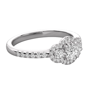 Bague solitaire en or 18 carats avec diamant de laboratoire brillant - Product Image 3