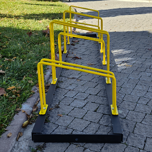 Aparcabicicletas Ajustable de Acero para Seis Bicicletas Eco 225 x 40 cm para 4 Bicicletas de Carretera - Product Image 2
