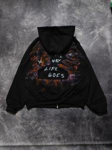 Alta calidad diseño único algodón personalizable ropa de calle Logo bajo MOQ producción rápida ropa personalizada hombres sudaderas con capucha - Product Image 4