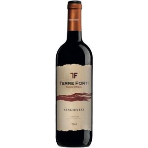 Sangiovese Rubicone IGT Red <b>Wine</b>-750ml Easy Drinking 6 Bottles Per Box-Terre Forti - Product Image 1