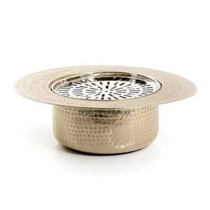 Suministros de utensilios de cocina Dallah chapados en oro de alta calidad de diseñador elegante de metal pulido y resistente de plata brillante de acero inoxidable - Product Image 2