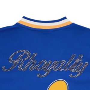 Sigma แกมม่า Rho sgrho Greek sorority เสื้อฟุตบอลรอยัลสีฟ้า100% ตาข่ายโพลีเอสเตอร์ปักทีมโลโก้ด้านหน้าหลังไหล่ - Product Image 5