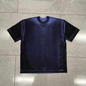 Nueva tendencia Boxy Drop Shoulder camiseta para hombres 100% algodón logotipo personalizado e impresión completa Tops cortos de gran tamaño Boxy Style - Product Image 5