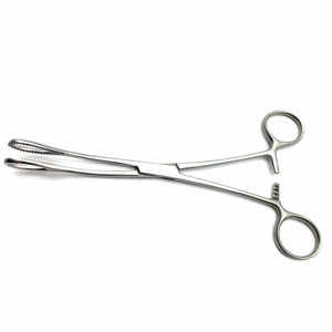 Fórceps profesionales de acero inoxidable Forster aprobados por la CE, esponja eléctrica Manual que sostiene mandíbulas de bucle dentado, estilos curvos rectos - Product Image 1
