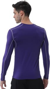 T-shirt de compression personnalisé à manches longues pour homme – Haut de performance athlétique pour la gym et l'entraînement – Logo personnalisé – Fournisseur OEM ODM - Product Image 4