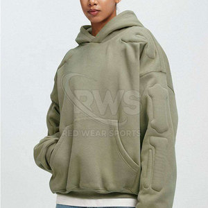 Street Style Oversized Men Embossing Hoodies Color sólido Cantidad a granel Hombres Embossing Hoodies - Product Image 1