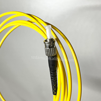 ST/UPC kabel Patch serat multifungsi, 3.0mm DX 2M OM1 62.5/125 μm Jumper serat optik dupleks untuk jaringan LAN pusat Data 2M