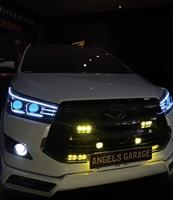 RGB DRL INNOVA REBON > Anneaux lumineux LED Angel Eyes RGB contrôlables par application, 3 pouces, universels pour phares de voiture, étanches IP65, 3000