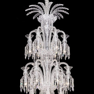 European Large 73-lights Bell Candle Asfour Crystal Chandelier for Museum Hotel Lobby Foyer Entrance <strong>Hall</strong> Bacarat Lighting - Product Image 3