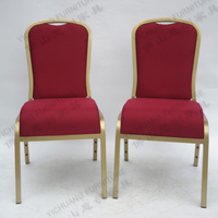 Chaises et tables de réunion empilables en aluminium doré de luxe moderne, meubles pour mariage, hôtel, salle à manger, événements religieux