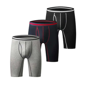Venta al por mayor de algodón para hombre bóxer pantalones cortos de baño personalizado transpirable gimnasio desgaste OEM adultos ropa interior de moda calzoncillos - Product Image 2