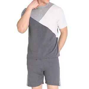 เซ็ตเสื้อยืดสำหรับผู้ชายชุดเสื้อผ้าแฟชั่นลำลองมีตัวอักษรชุดเสื้อยืดกางเกงขาสั้น - Product Image 4