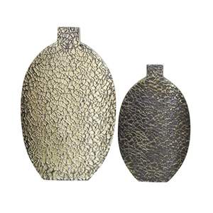 แจกันดอกไม้โลหะสำหรับตกแต่งทำด้วยมือแจกันโต๊ะศิลปะทำมือสไตล์โมเดิร์นหรูหราสำหรับโฮมออฟฟิศ - Product Image 1