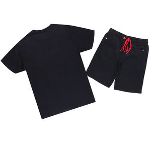 Ensemble short et t-shirt homme style urbain, design personnalisé, vêtements d'été 100% coton respirant, logo, vente chaude, confortable - Product Image 6