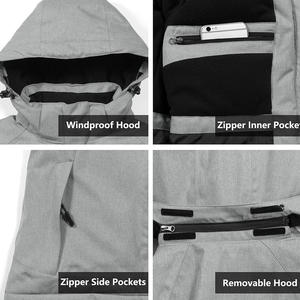 Veste de ski pour femme du fabricant OEM ajustement personnalisé avec support d'impression et d'étiquetage de logo de coque imperméable au vent - Product Image 4