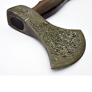 Wholesale Customized OEM ODM Cutlery Factory <b>Axe</b> <b>Survival</b> Damascus Best Carbon Steel Outdoor <b>Axe</b> With Wooden Handle Hand Forged - Product Image 3