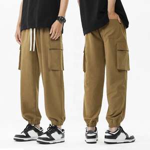 Pantalon cargo style urbain, coupe décontractée, couture de qualité supérieure, design multi-poches - Product Image 2