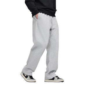 Otoño Invierno 2026, venta al por mayor, pantalones de chándal deportivos, cordón pesado, pierna ancha, Color sólido, cintura media, tela de lona ligera - Product Image 2