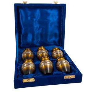 Vintage Style Traditional Cremation Urns Small Size <b>Baby</b> Ashes Casket Countertop Decorative <b>Keepsakes</b> With Velvet <b>Box</b> - Product Image 3