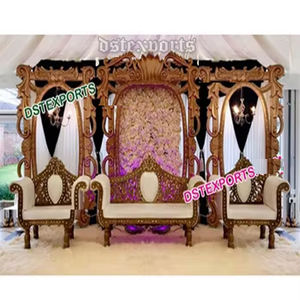 ชุดตกแต่งเวทีงานแต่งงานยอดนิยมของมุสลิมชุดเวทีมุสลิมแนววาลิมาตกแต่งเวทีงานแต่งงานแบบเอเชีย - Product Image 1