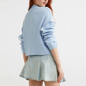 Suéter de Manga Larga para Mujer, Recién Llegado, Logotipo Personalizado en la Parte Delantera, 100% Lana, Ropa de Invierno para Mujer, Antiencogimiento y Transpirable - Product Image 5