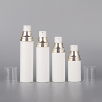 Flacon pompe sans air rechargeable en gros, 50ml, 80ml, 100ml, 120ml, pour sérum de soin de la peau, en plastique PP