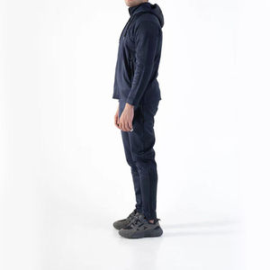 ชุดวอร์มผู้ชาย สีพื้นเรียบ แบบมีซิปเต็มตัว ทรงปกติ ผ้าฝ้าย 100% ซับในผ้าฟลีซ เหมาะสำหรับออกกำลังกายและสวมใส่ในชีวิตประจำวัน - Product Image 4