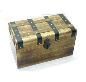 Caja de Madera Antigua Tallada a Mano de Pino, Estilo Religioso Indio, Decoración de Mesa, Joyero, Caja Personalizada, Precio al por Mayor - Product Image 4