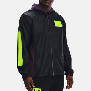 Chaqueta de invierno pesada de moda para hombre, sudaderas con capucha y logotipo personalizado con cremallera, sudadera de algodón multicolor, patrón sólido, Color negro - Product Image 6