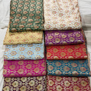 Elegante tela de algodón brocado Jacquard para decoraciones de boda vestidos tapicería fina para Diseño de Interiores disponible múltiple - Product Image 1