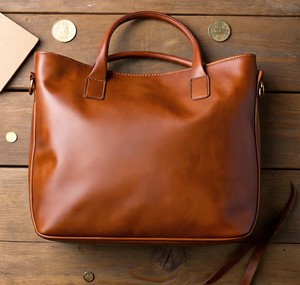 Bolso de mano de cuero genuino marrón de gran capacidad para mujer, bolso de hombro tipo cubo de cuero genuino, bolsos de mensajero para mujer - Product Image 4